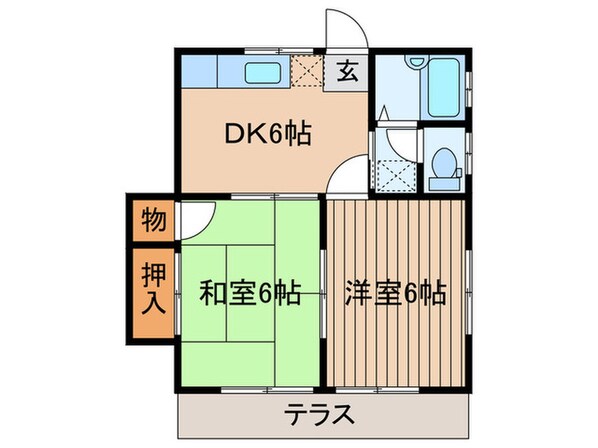 小金井コ－ポの物件間取画像